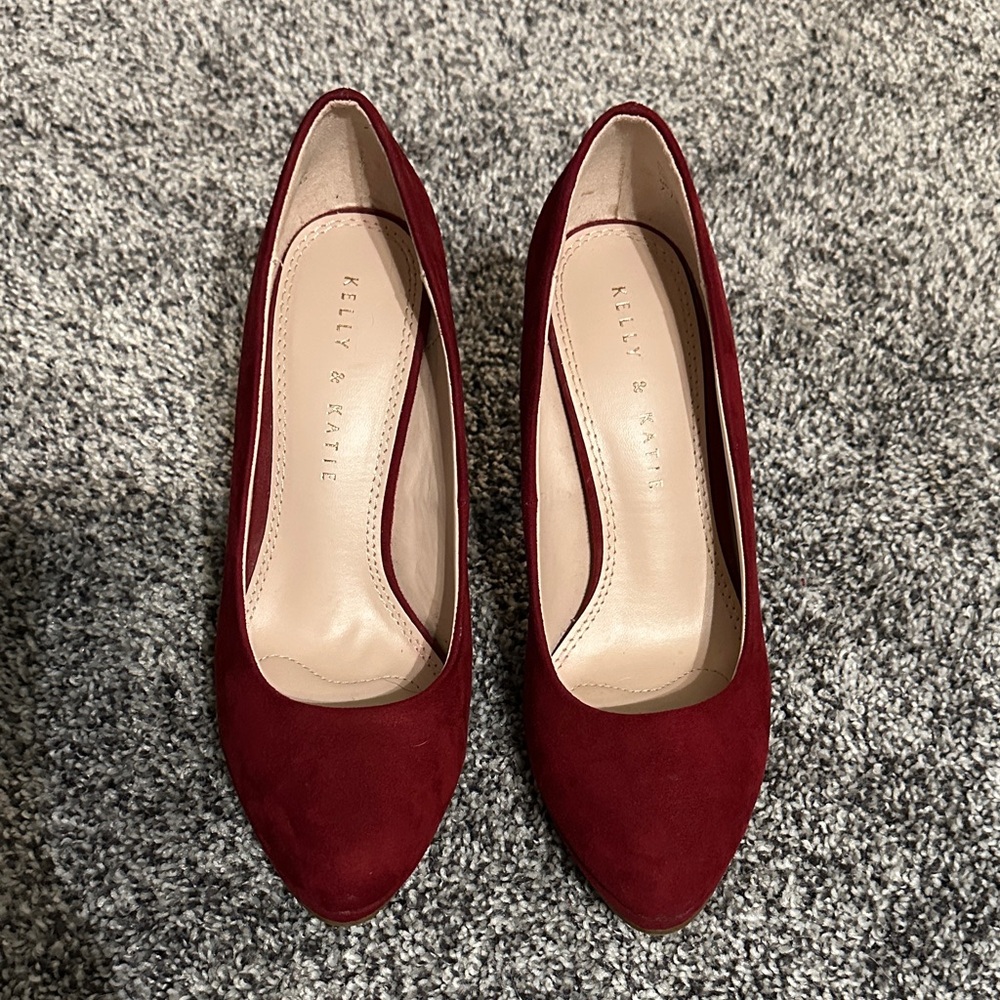 Kelly & Katie Deep Red Heels
